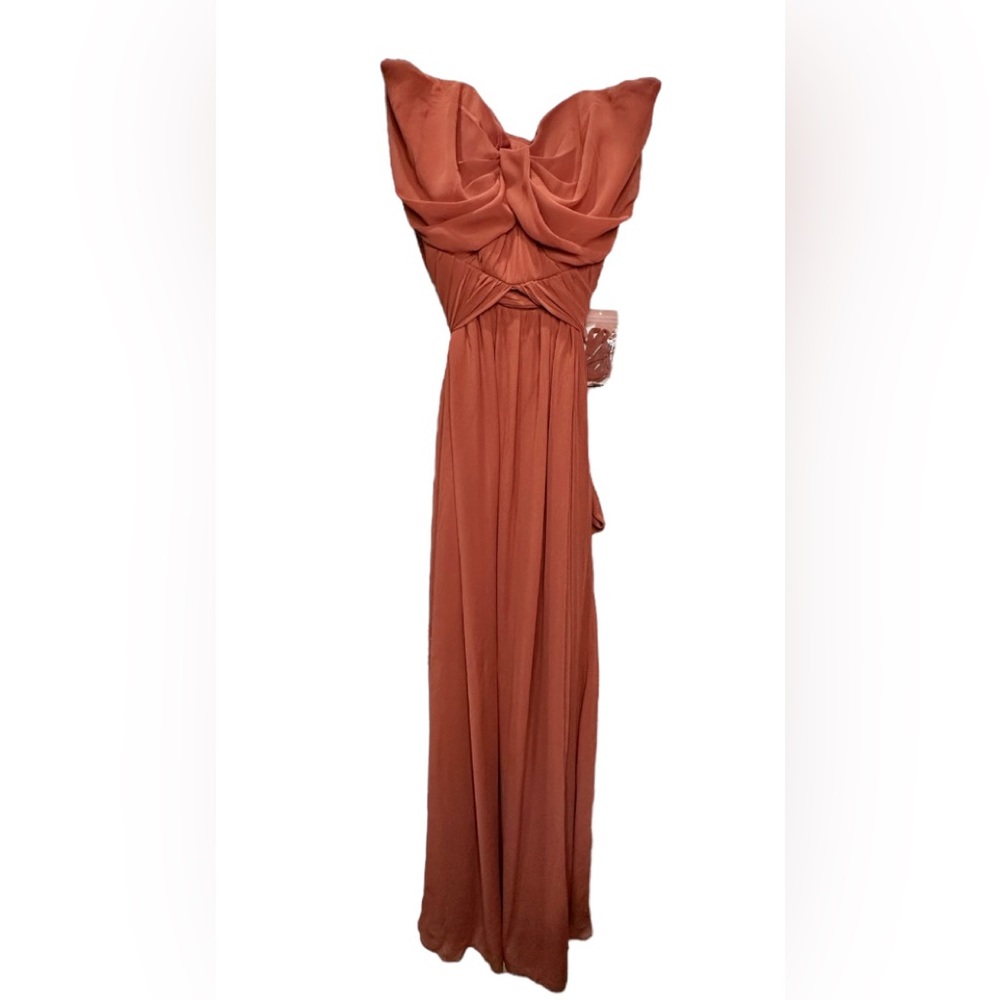 Birdy Grey GRACE CONVERTIBLE DRESS CHIFFON SPICE NEW NWT Bridesmaid Medium Slit - Picture 4 of 6